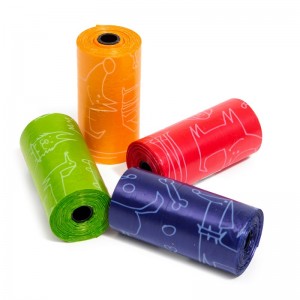 Sachet de 4 ou 8 rouleaux de 20 sacs à crottes pas cher et fantaisie
