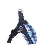 Harnais pour chien Tre Ponti | Confort et réglable | Camouflage bleu
