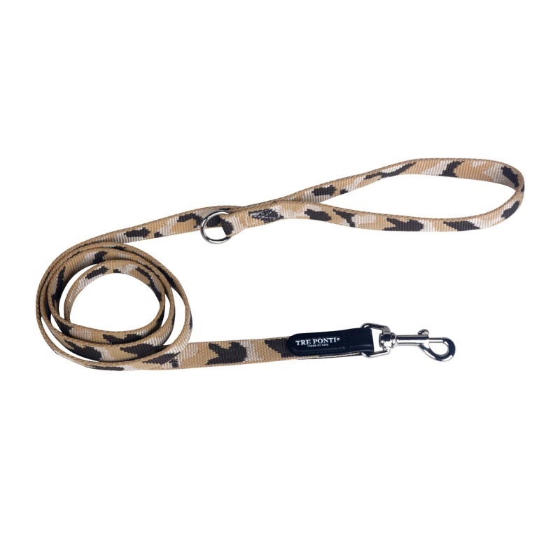 Laisse pour chien Tre Ponti classique | Camouflage nylon