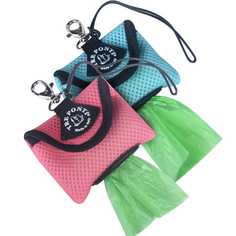 Distributeur de sacs ramasse crottes avec recharge de sacs à crottes Tre Ponti