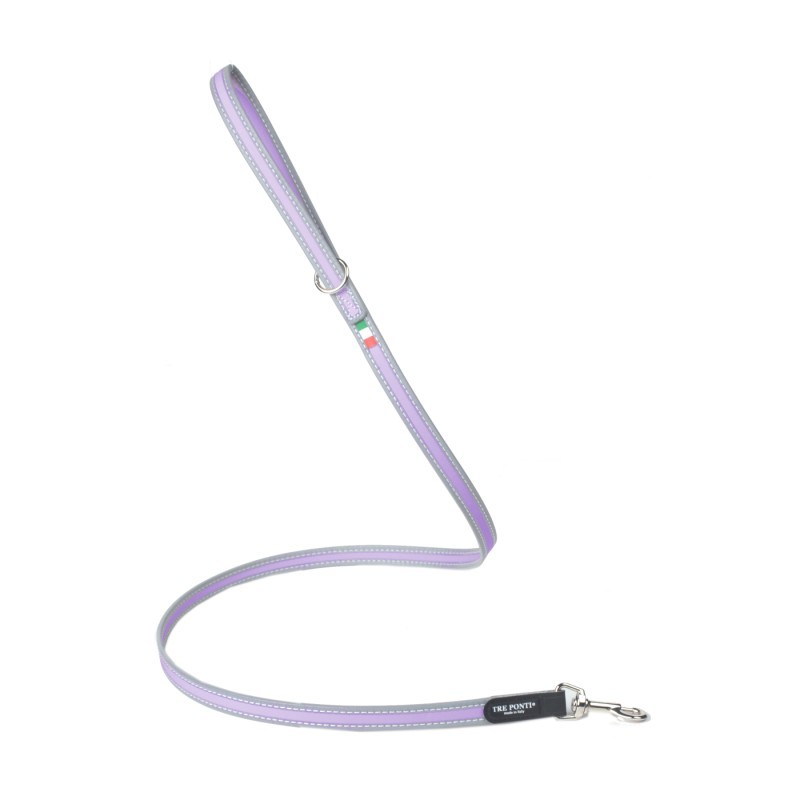 Laisse pour chien Tre Ponti PASTEL | Réfléchissante | Mauve ou menthe