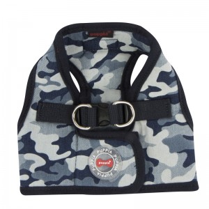 Harnais veste pour chien | PUPPIA | Camouflage bleu