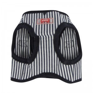 Harnais veste pour chien | PUPPIA BOBBY | Rayé marine
