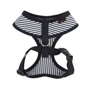 Harnais réglable pour chien | Puppia BOBBY | Rayé marine