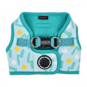 Harnais veste pour chien | PUPPIA FETE | Bleu imprimé festif