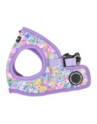 Harnais veste pour chien | PUPPIA LITA | Motif fleur violet