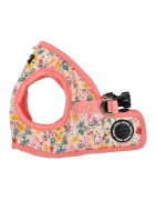 Harnais veste pour chien | PUPPIA LITA | Motif fleur Rose