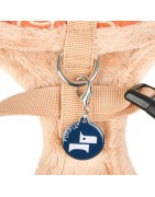 Harnais ajustable pour chien | PUPPIA FLORENT | Orange avec fourrure
