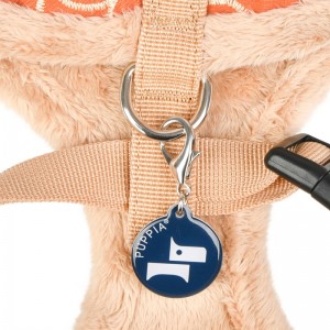 Harnais ajustable pour chien | PUPPIA FLORENT | Orange avec fourrure