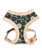 Harnais ajustable pour chien | PUPPIA FLORENT | Orange avec fourrure