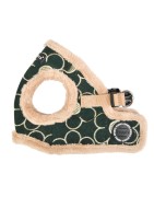Harnais veste pour chien avec fourrure | PUPPIA Florent| Kaki
