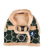 Harnais veste pour chien avec fourrure | PUPPIA Florent| Kaki