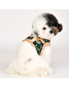 Harnais veste pour chien avec fourrure | PUPPIA Florent| Kaki