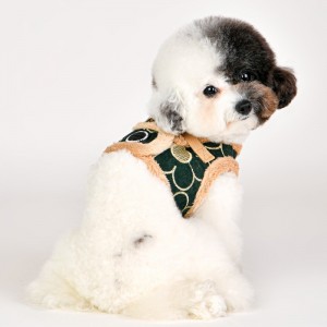 Harnais veste pour chien avec fourrure | PUPPIA Florent| Kaki