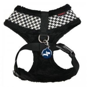 Harnais ajustable pour chien | PUPPIA SHEPHERD | Noir avec fourrure