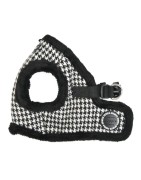 Harnais veste pour chien avec fourrure | PUPPIA SHEPHERD| Noir