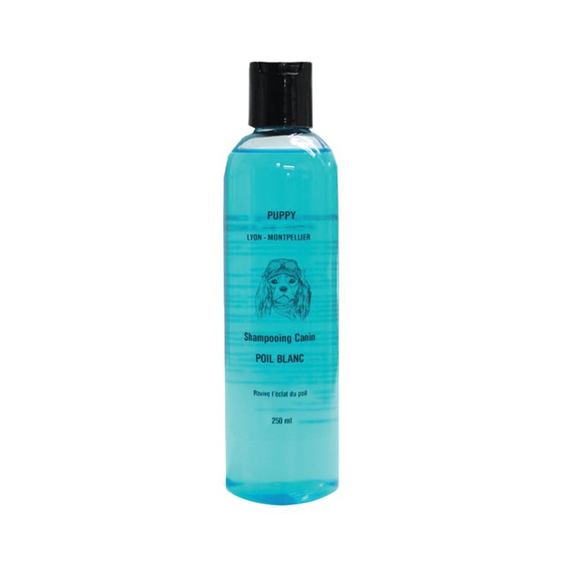 Shampoing pour chien à poils blancs et clairs, ravive la couleur | Puppy