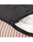 Coussin chat, petit chien ou chiot en VELOURS côtelé |  Ø 50 cm