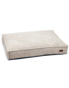 Matelas chien ou chiot en VELOURS côtelé | Beige