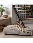 Matelas chien ou chiot en VELOURS côtelé | Beige