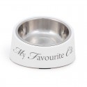 Gamelle pour chat MY FAVORITE CAT : Couleur:Blanc