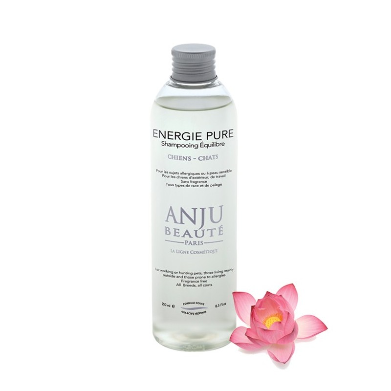 Shampoing Energie Pure pour peaux sensibles - Anju Beauté | Chien et chat