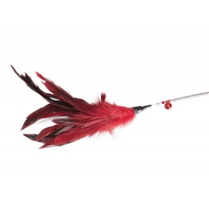 Jouet canne à pêche papillon Marron pour chats