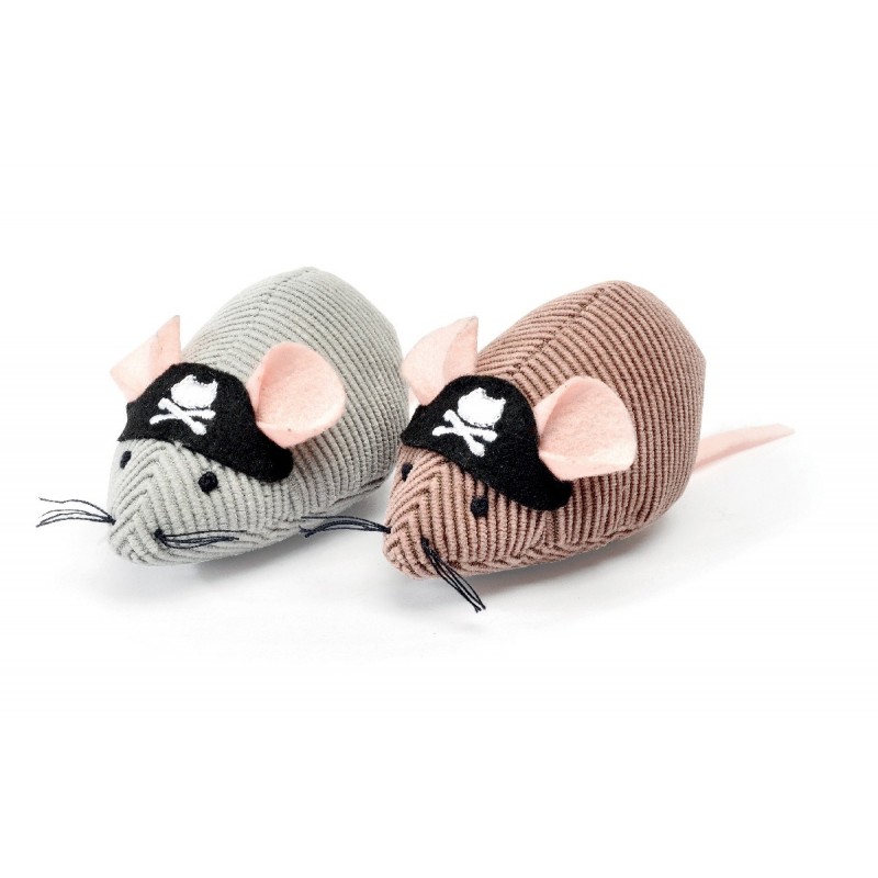 Jouet sourit Pirate en velours pour chat | 10 cm