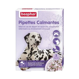 Boite de 3 pipettes calmantes pour chien contre le stress et les problèmes comportementaux | Beaphar