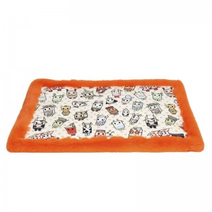 Le Tapis Collection MILK AND SUGAR | Orange avec personnages Moofia