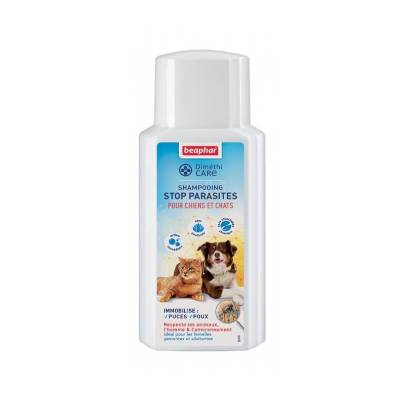 Shampoing antiparasitaire naturel pour chien et chat DiméthiCARE | Beaphar